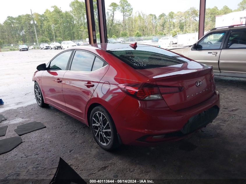 2019 Hyundai Elantra Limited VIN: 5NPD84LFXKH429136 Lot: 40113644