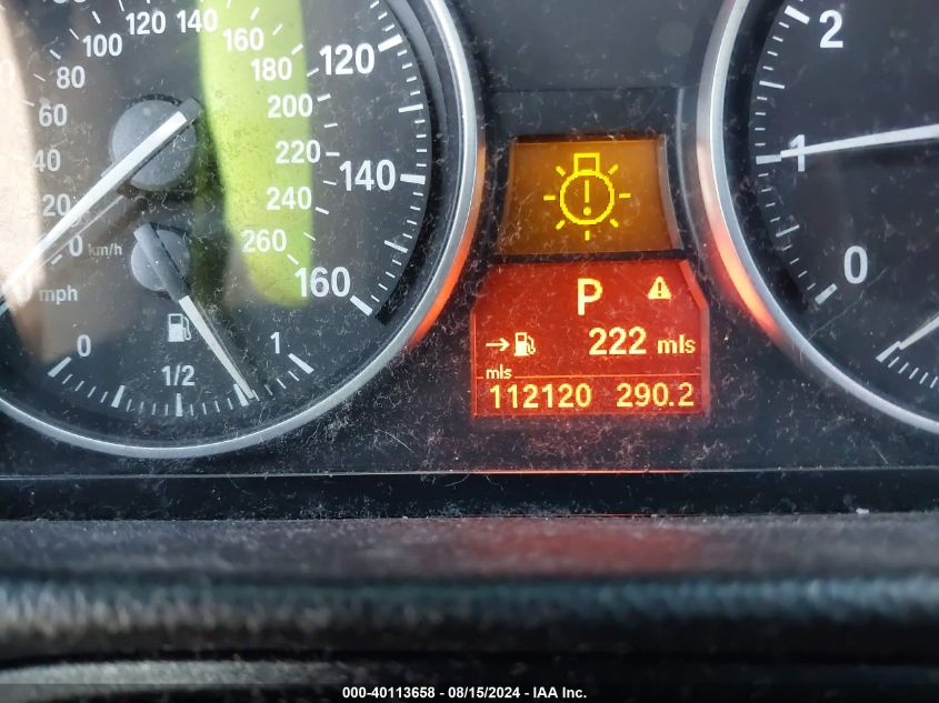 2011 BMW 328I VIN: WBAPH5G55BNM78407 Lot: 40113658