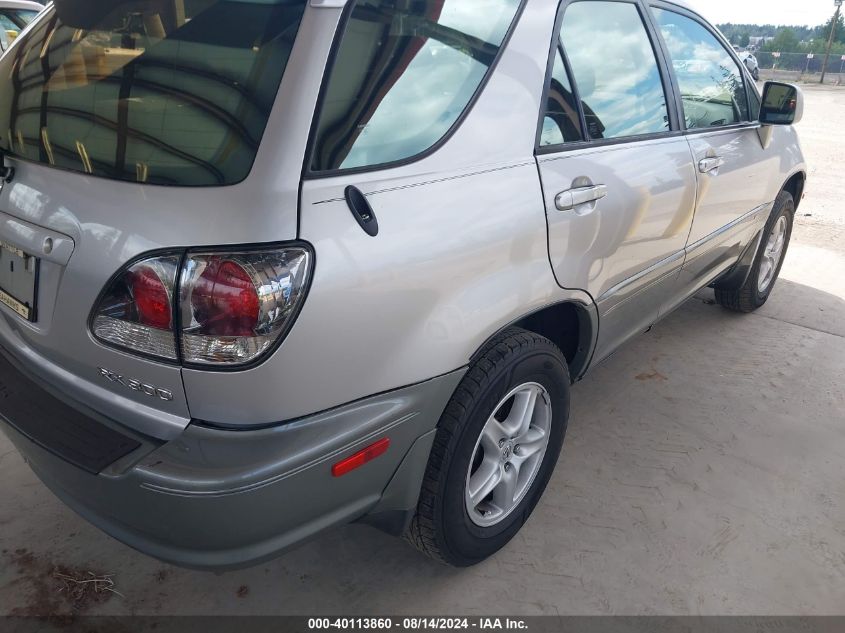 2002 Lexus Rx 300 VIN: JTJHF10U520288091 Lot: 40113860