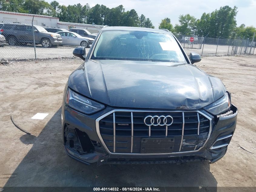 2021 Audi Q5 Premium 45 Tfsi Quattro S Tronic VIN: WA1AAAFY2M2056112 Lot: 40114032