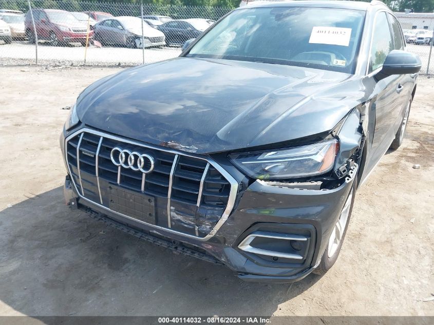 2021 Audi Q5 Premium 45 Tfsi Quattro S Tronic VIN: WA1AAAFY2M2056112 Lot: 40114032