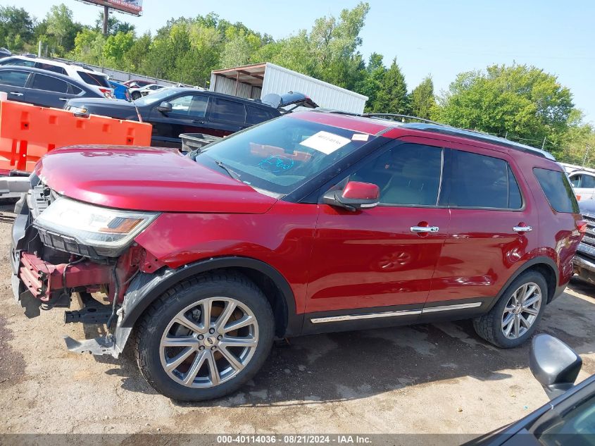 2017 Ford Explorer Limited VIN: 1FM5K8F87HGD04484 Lot: 40114036