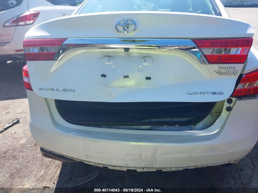 2013 Toyota Avalon Limited VIN: 4T1BK1EB0DU004739 Lot: 40114043