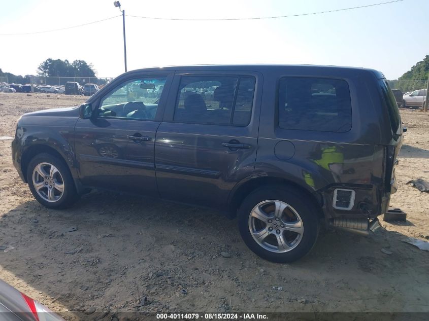 2013 Honda Pilot Ex VIN: 5FNYF3H48DB039565 Lot: 40114079