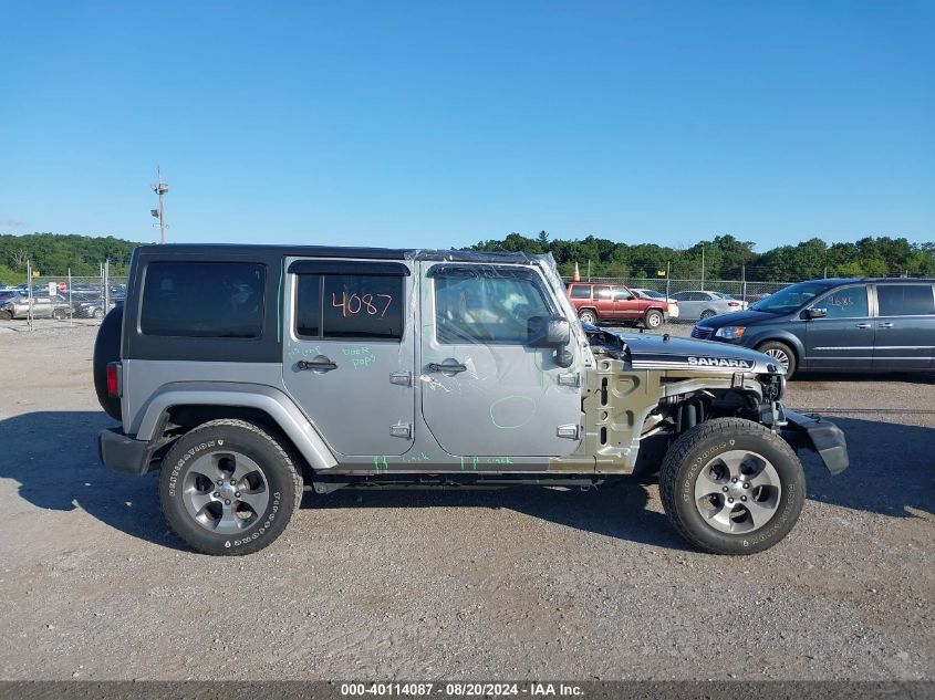 2018 Jeep Wrangler Jk Unlimited Sahara VIN: 1C4HJWEG7JL893986 Lot: 40114087