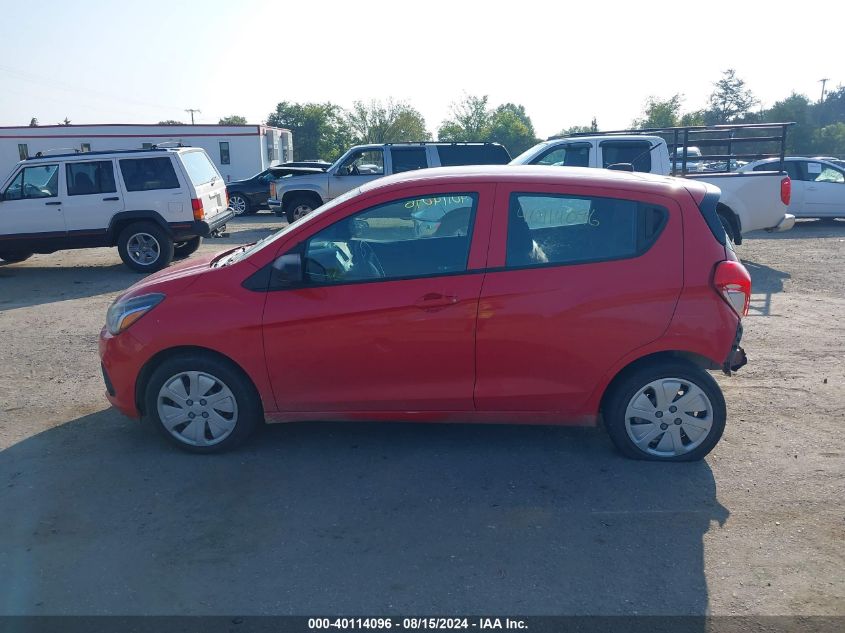 2017 Chevrolet Spark Ls Manual VIN: KL8CA6SA0HC723062 Lot: 40114096