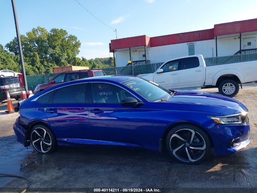 2021 Honda Accord Sport Special Edition VIN: 1HGCV1F48MA035675 Lot: 40114211