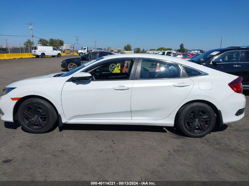 2019 Honda Civic Lx VIN: 19XFC2F61KE205331 Lot: 40114221