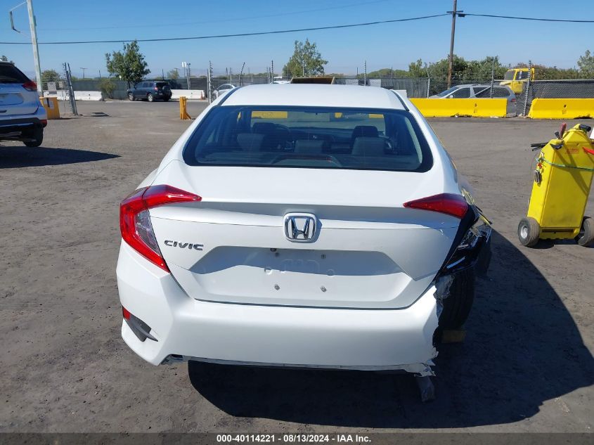 2019 Honda Civic Lx VIN: 19XFC2F61KE205331 Lot: 40114221