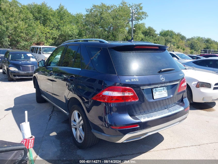 2012 Mercedes-Benz Ml 350 4Matic VIN: 4JGDA5HB5CA009126 Lot: 40114271
