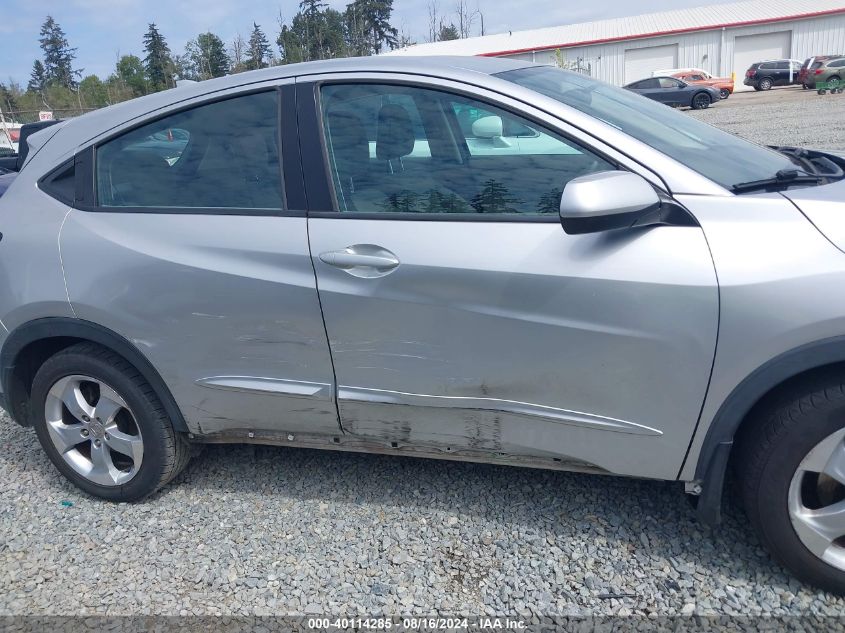 2016 Honda Hr-V Lx VIN: 3CZRU5H37GM740766 Lot: 40114285