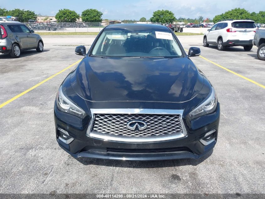 2021 Infiniti Q50 Luxe VIN: JN1EV7BP7MM702277 Lot: 40114298