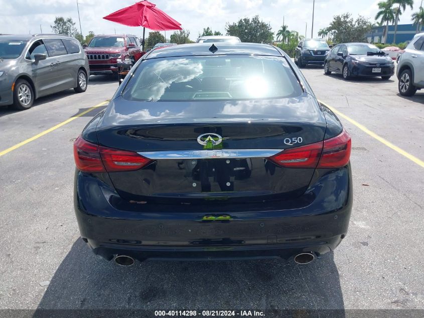 2021 Infiniti Q50 Luxe VIN: JN1EV7BP7MM702277 Lot: 40114298