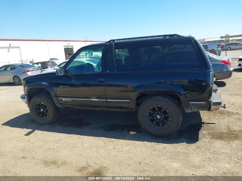 1995 Chevrolet Tahoe K1500 VIN: 1GNEK18K7SJ320786 Lot: 40114352