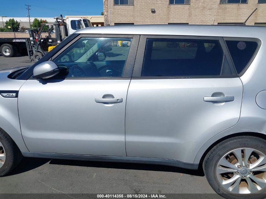 2015 Kia Soul + VIN: KNDJP3A56F7782266 Lot: 40114355