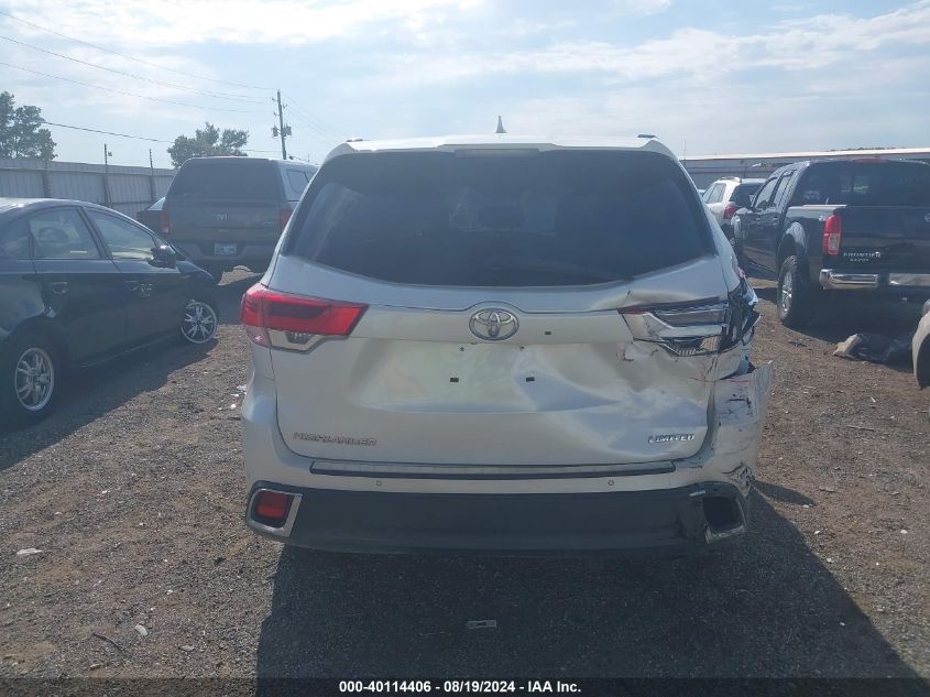 2018 Toyota Highlander Limited Platinum VIN: 5TDYZRFH0JS244384 Lot: 40114406