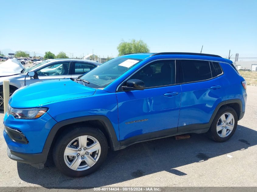 2022 Jeep Compass Latitude Fwd VIN: 3C4NJCBB8NT104068 Lot: 40114434