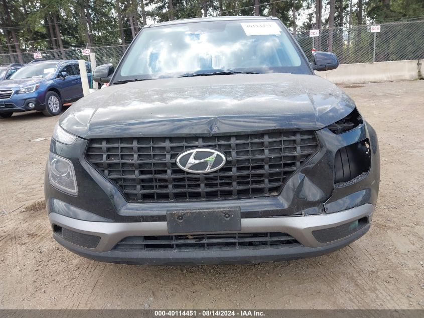 2022 Hyundai Venue Se VIN: KMHRB8A36NU177656 Lot: 40114451