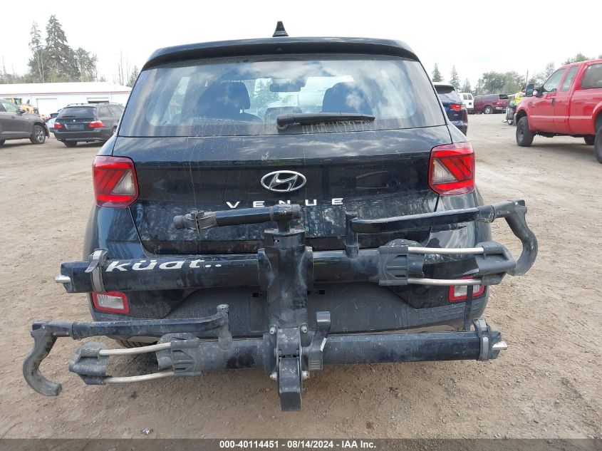 2022 Hyundai Venue Se VIN: KMHRB8A36NU177656 Lot: 40114451