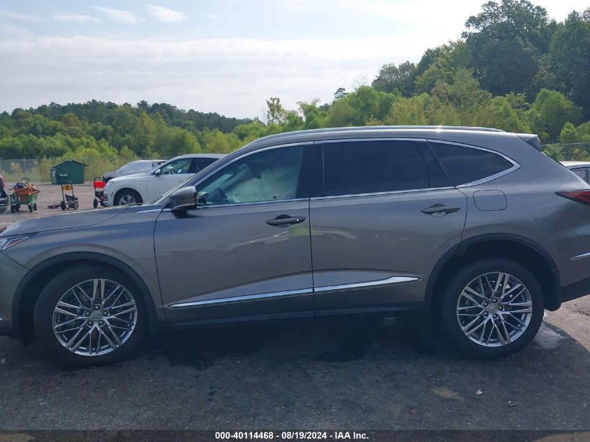 2023 Acura Mdx Advance Package VIN: 5J8YE1H87PL032202 Lot: 40114468