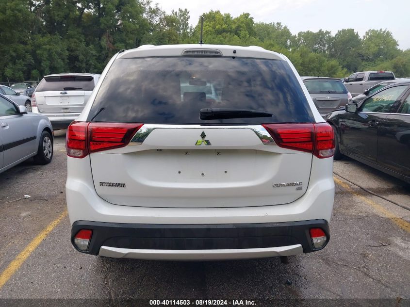 2016 Mitsubishi Outlander Se VIN: JA4AZ3A39GZ055664 Lot: 40114503