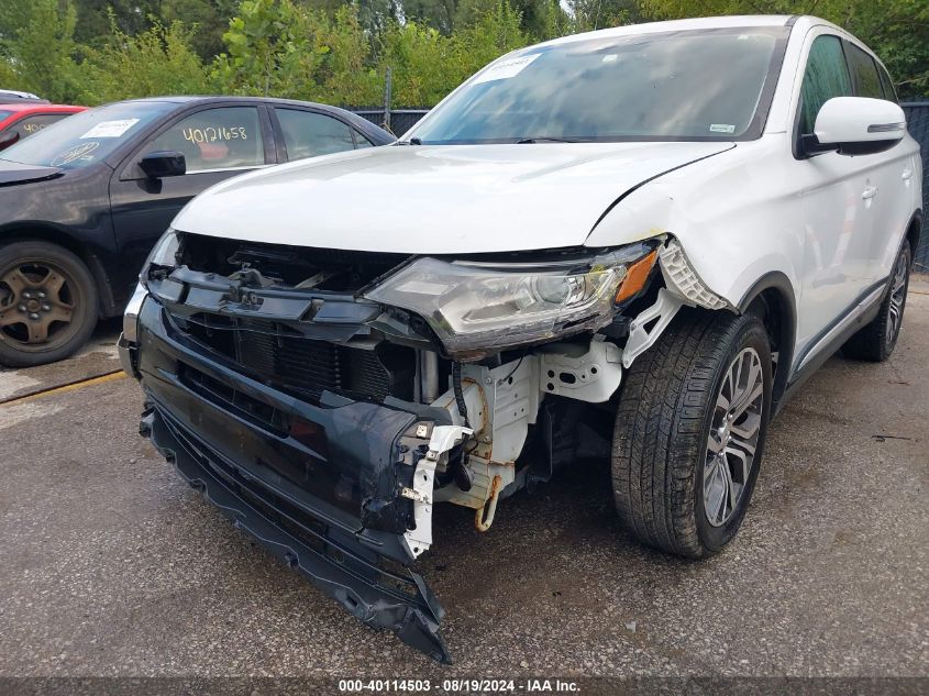 2016 Mitsubishi Outlander Se VIN: JA4AZ3A39GZ055664 Lot: 40114503