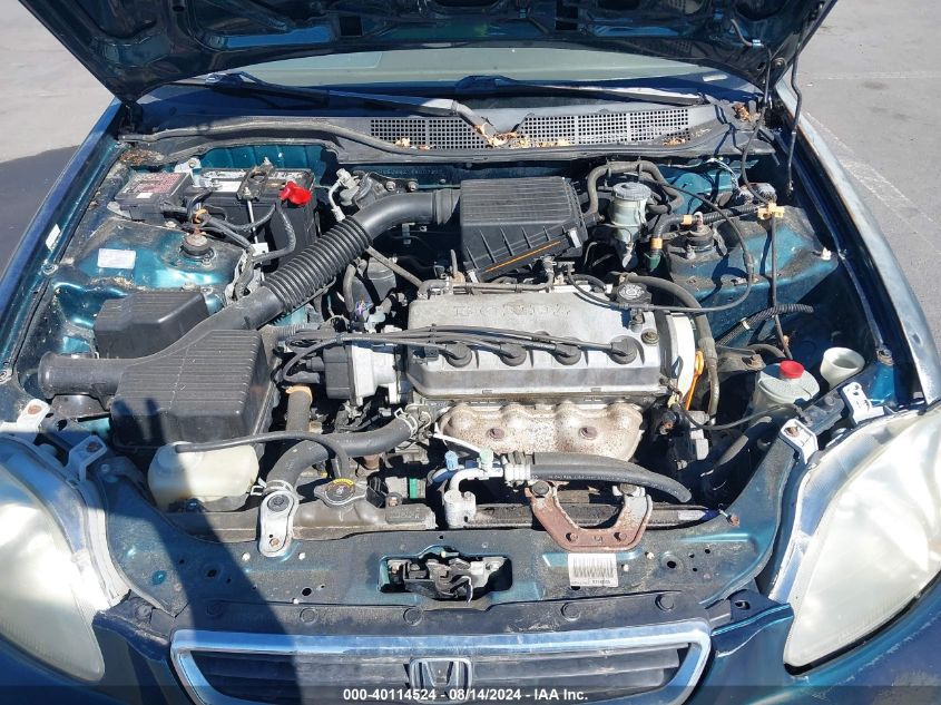 1998 Honda Civic Dx VIN: JHMEJ6621WS007307 Lot: 40114524