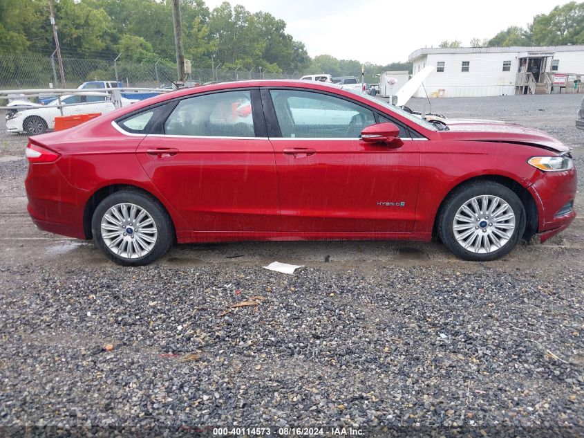 2013 Ford Fusion Hybrid Se VIN: 3FA6P0LU1DR271648 Lot: 40114573