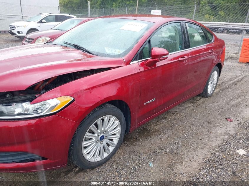 2013 Ford Fusion Hybrid Se VIN: 3FA6P0LU1DR271648 Lot: 40114573