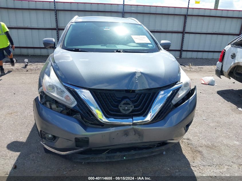 2017 Nissan Murano Sl VIN: 5N1AZ2MG0HN158264 Lot: 40114605