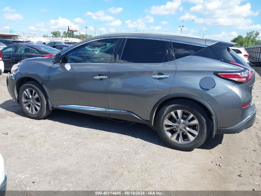 2017 Nissan Murano Sl VIN: 5N1AZ2MG0HN158264 Lot: 40114605