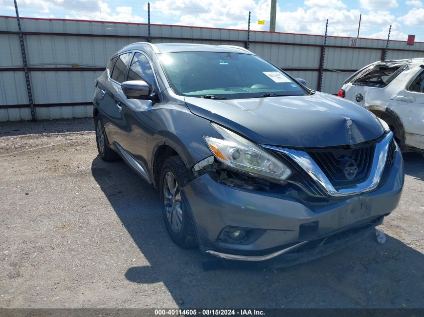 2017 Nissan Murano Sl VIN: 5N1AZ2MG0HN158264 Lot: 40114605