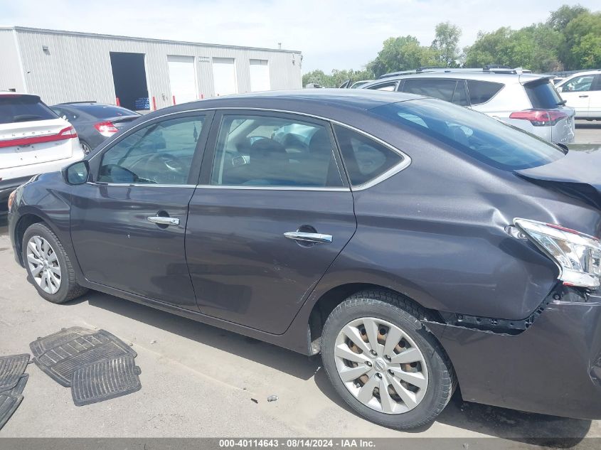 2014 Nissan Sentra Sv VIN: 3N1AB7AP9EL657332 Lot: 40114643