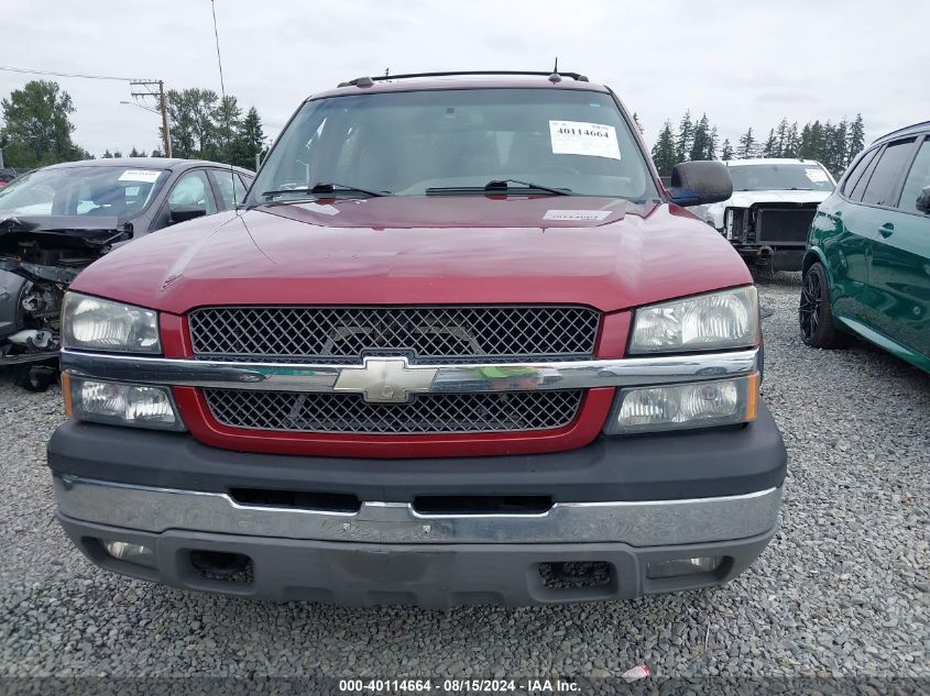 2004 Chevrolet Avalanche 1500 VIN: 3GNEK12T34G318569 Lot: 40114664