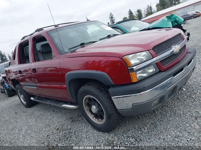 2004 Chevrolet Avalanche 1500 VIN: 3GNEK12T34G318569 Lot: 40114664