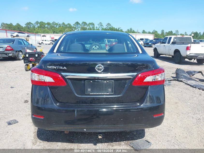 2015 Nissan Sentra S VIN: 3N1AB7APXFY296777 Lot: 40114675