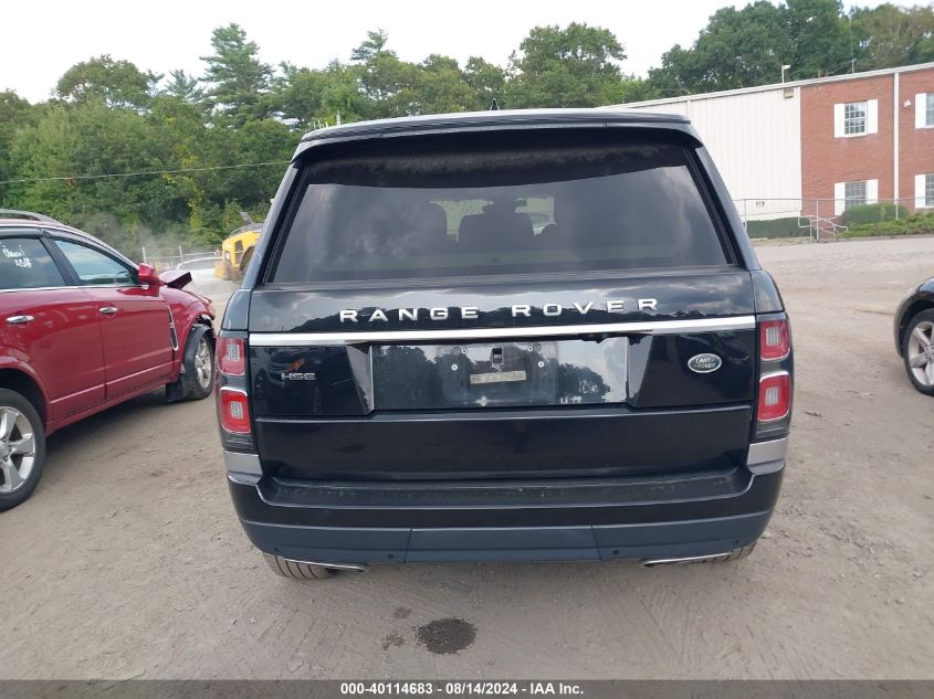 2018 Land Rover Range Rover 3.0L V6 Supercharged Hse VIN: SALGS2SV7JA512856 Lot: 40114683
