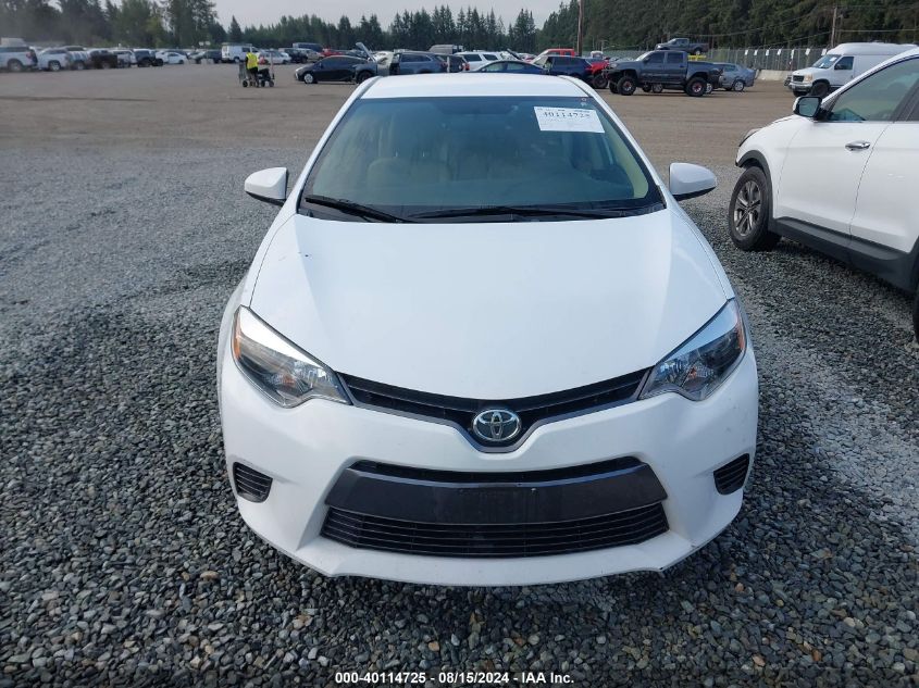 2015 Toyota Corolla Le VIN: 2T1BURHEXFC412524 Lot: 40114725