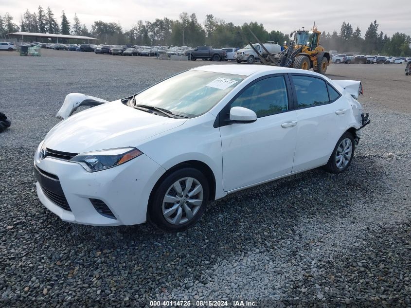 2T1BURHEXFC412524 2015 TOYOTA COROLLA - Image 2