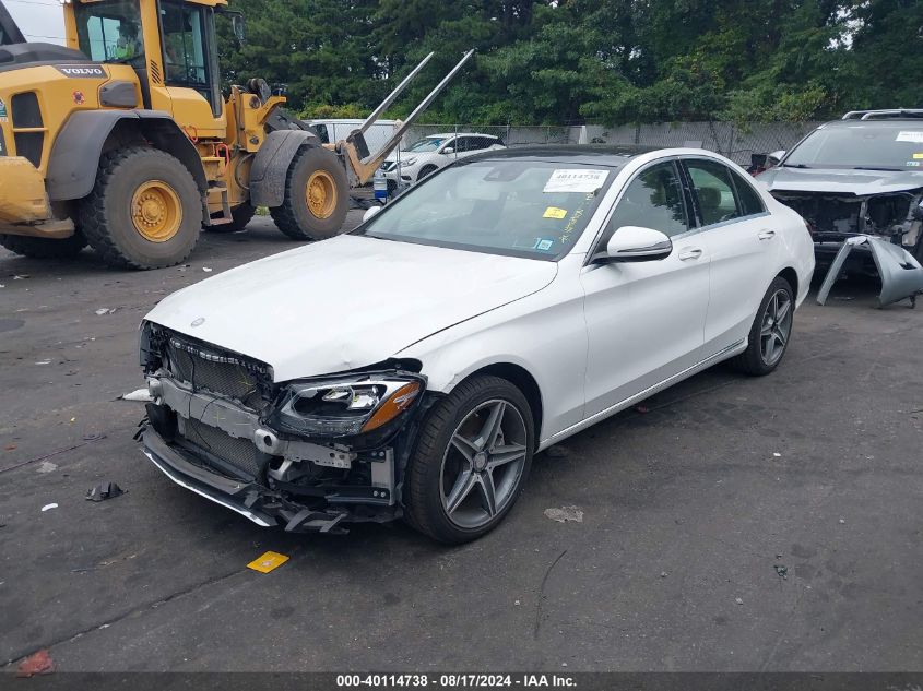 55SWF4KB4GU151013 2016 MERCEDES-BENZ C CLASS - Image 2