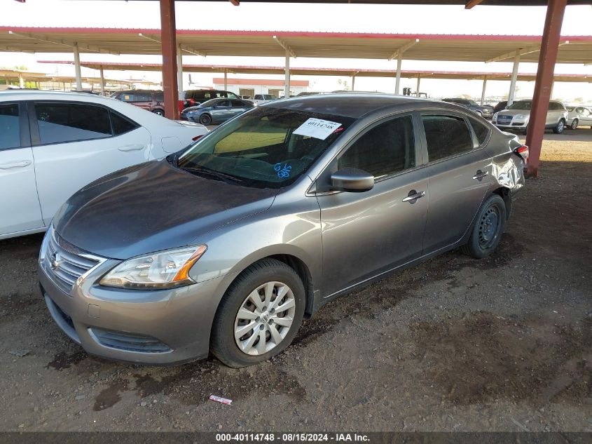 2015 Nissan Sentra S/Sv/Sr/Sl VIN: 3N1AB7AP4FY309765 Lot: 40114748