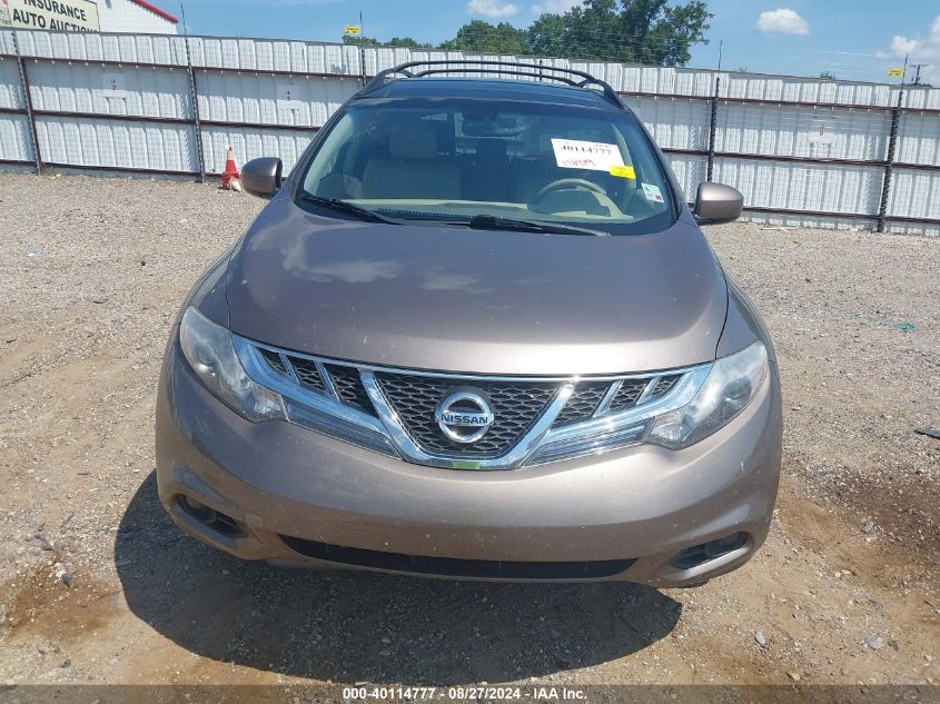 2012 Nissan Murano Sl VIN: JN8AZ1MW4CW232007 Lot: 40114777