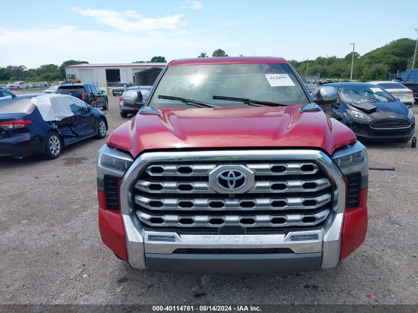 2023 Toyota Tundra Crewmax Platinum/Crewmax 1794 VIN: 5TFMC5AB5PX002608 Lot: 40114781