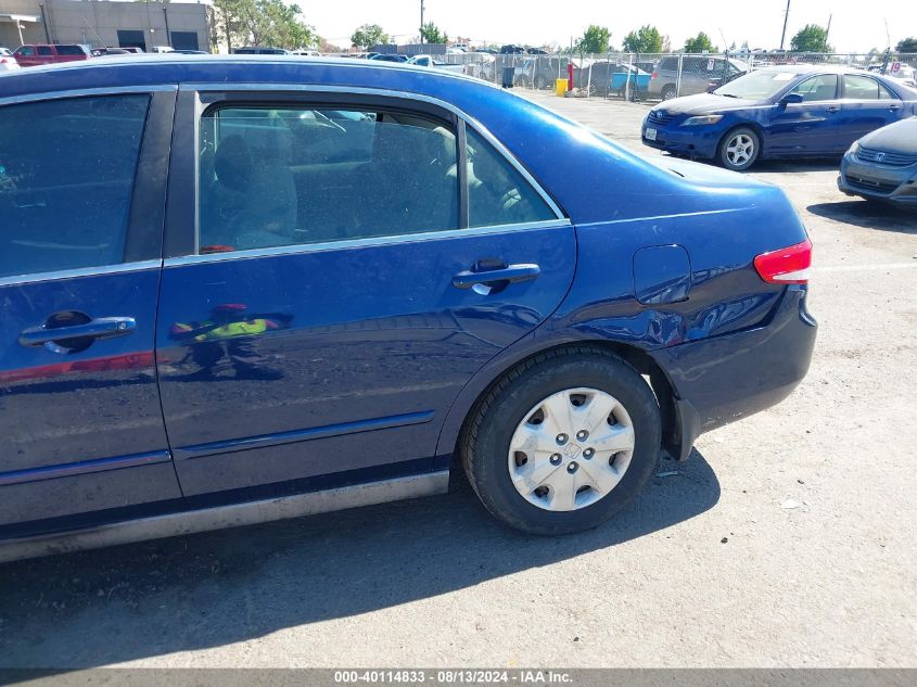 2004 Honda Accord 2.4 Lx VIN: 1HGCM56324A170586 Lot: 40114833
