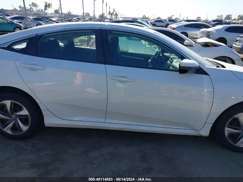 2019 Honda Civic Lx VIN: 19XFC2F6XKE208180 Lot: 40114853