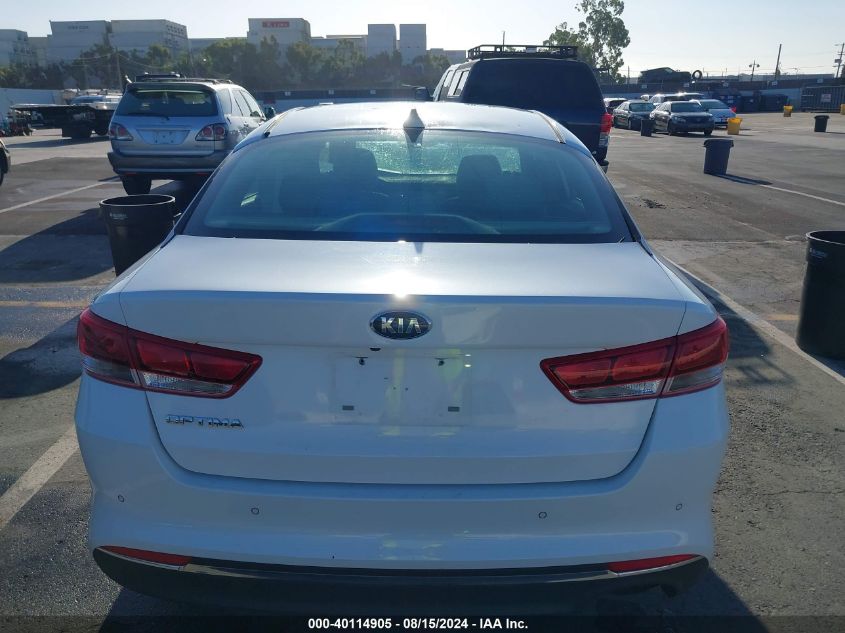 2018 Kia Optima Lx VIN: 5XXGT4L36JG253374 Lot: 40114905