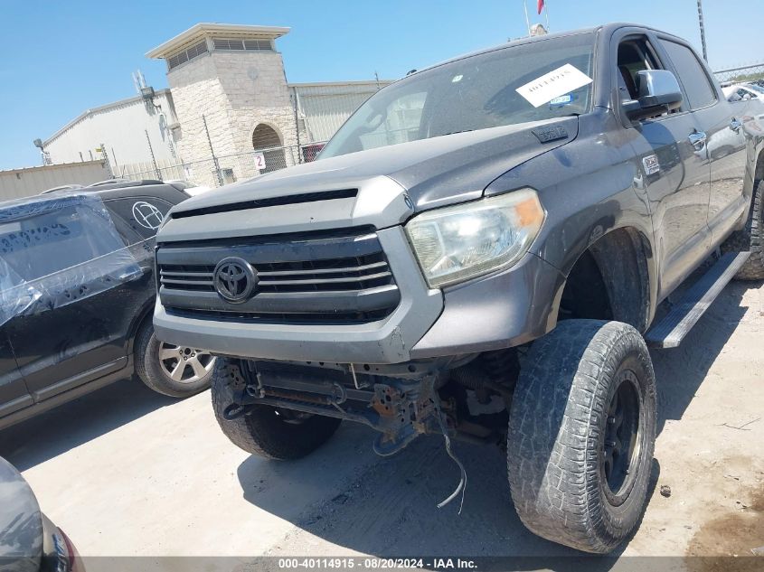 2014 Toyota Tundra Crewmax Platinum VIN: 5TFAW5F16EX357567 Lot: 40114915