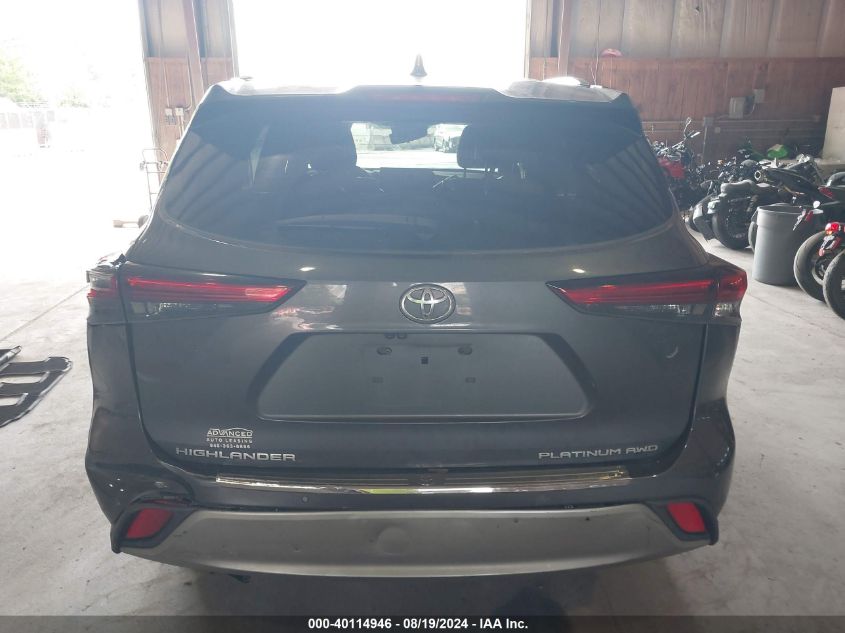 2021 Toyota Highlander Platinum VIN: 5TDFZRBH4MS064181 Lot: 40114946