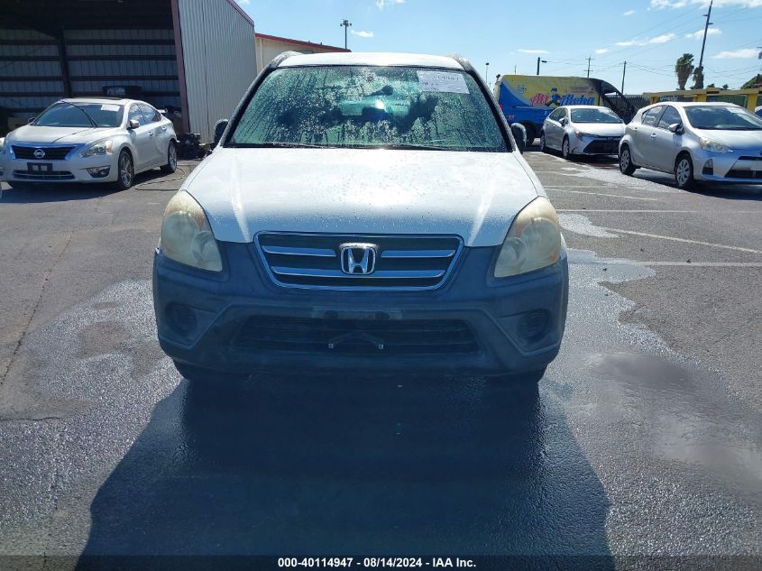 2005 Honda Cr-V Lx VIN: JHLRD68595C018021 Lot: 40114947