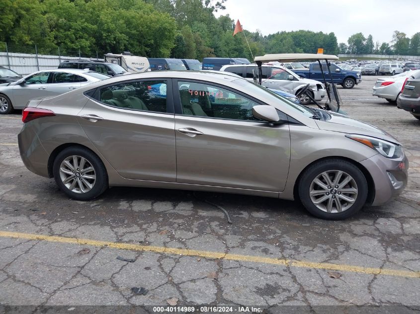 2015 Hyundai Elantra Se VIN: 5NPDH4AE9FH569260 Lot: 40114989